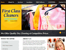 Tablet Screenshot of firstclassdrycleaning.com